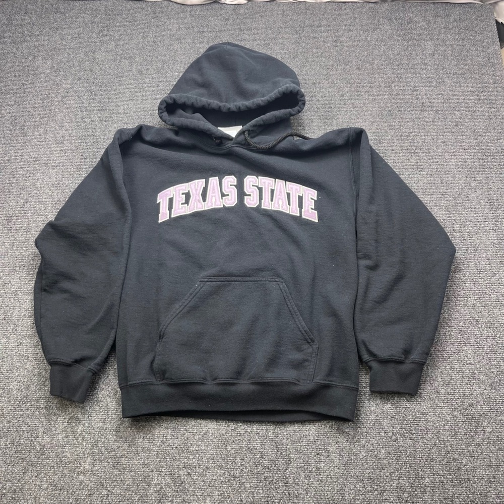 Oarsman 913 Texas State University Embroidered Black Pullover Hoodie